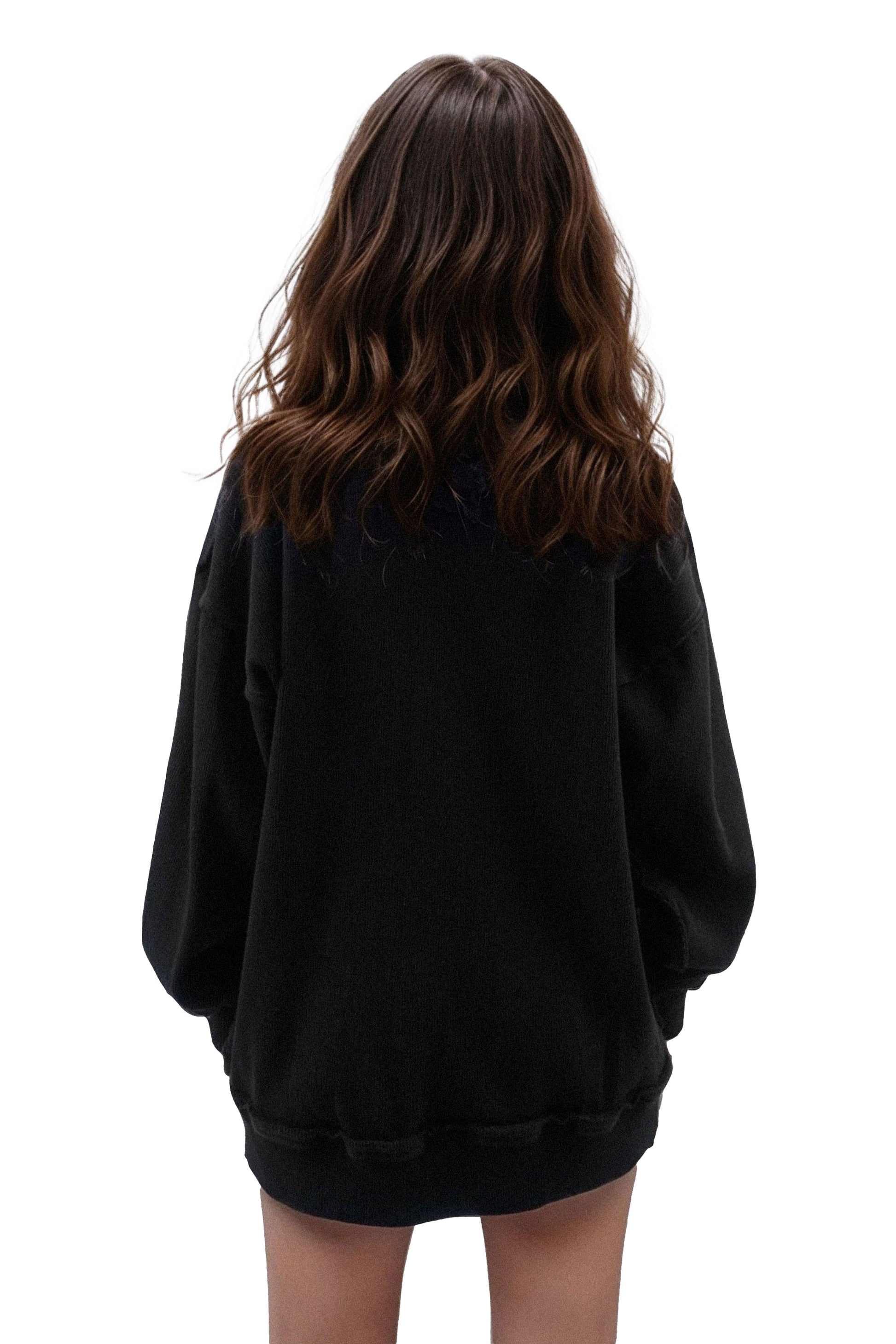 Ribbed Black Hoodie - MYS