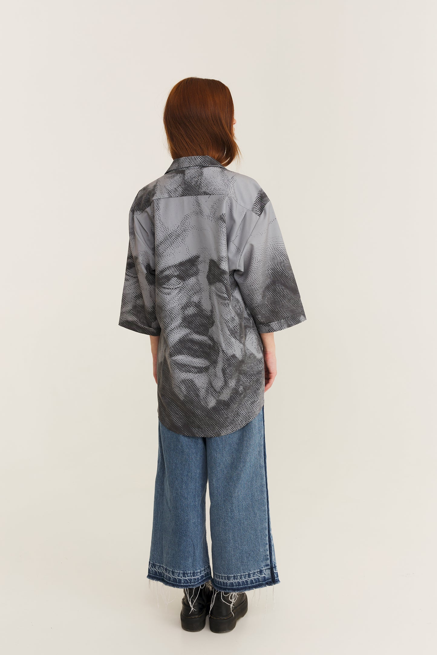 Short Sleeve Shirt Grey (recycled fabric)