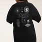 Oversized Cotton Black T-shirt 777
