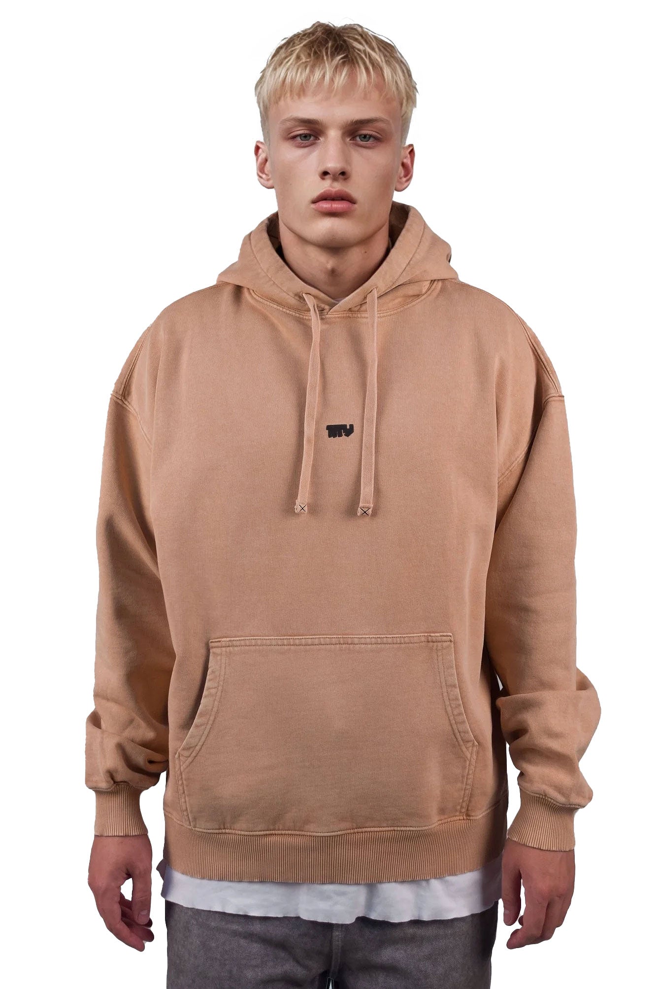 Oversized Vintage Hoodie Latte