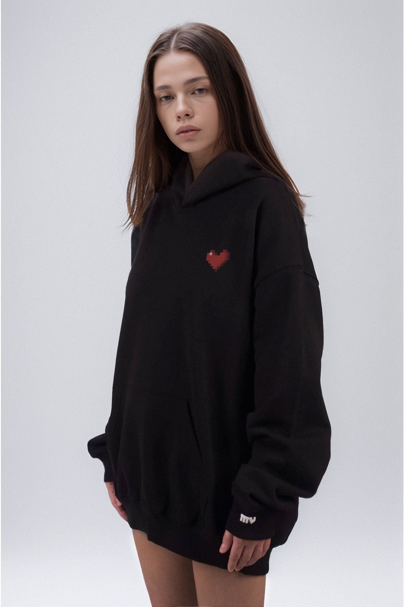 Black Hoodie Love W - MYS