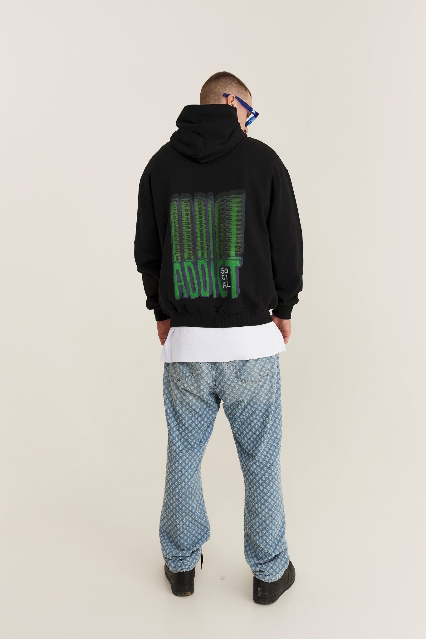 Black Hoodie Social Addict - MYS