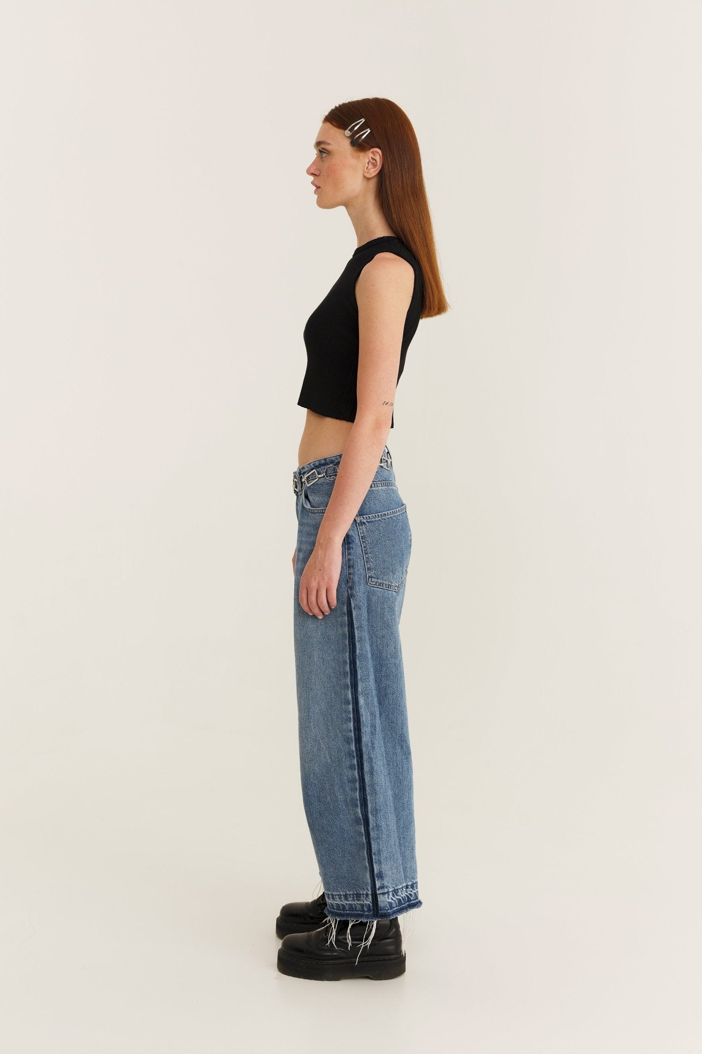Black Rib Cotton Top - MYS