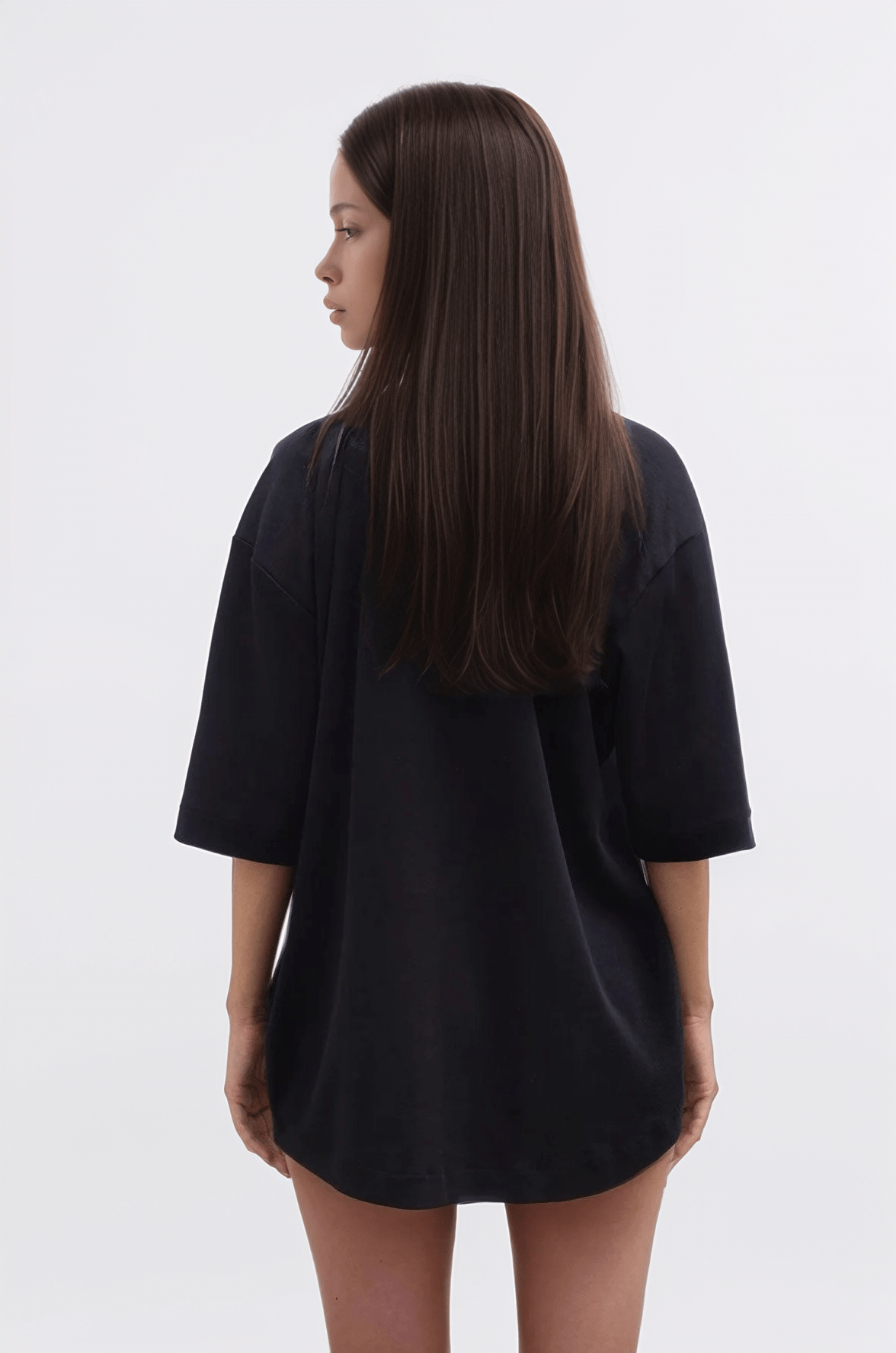 Black T-shirt with adaptive collar - MYS