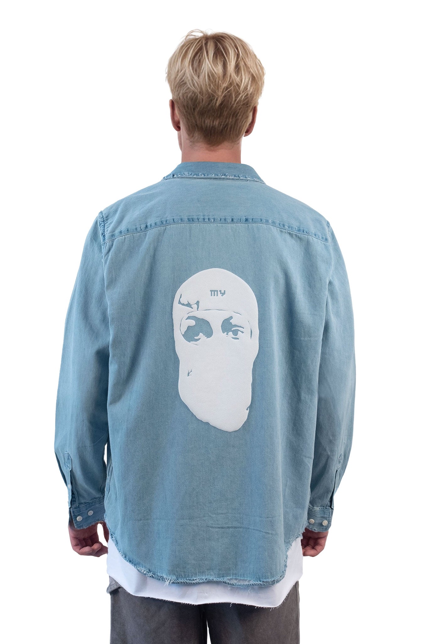 Denim MY Mask Long Sleeve Shirt - MYS