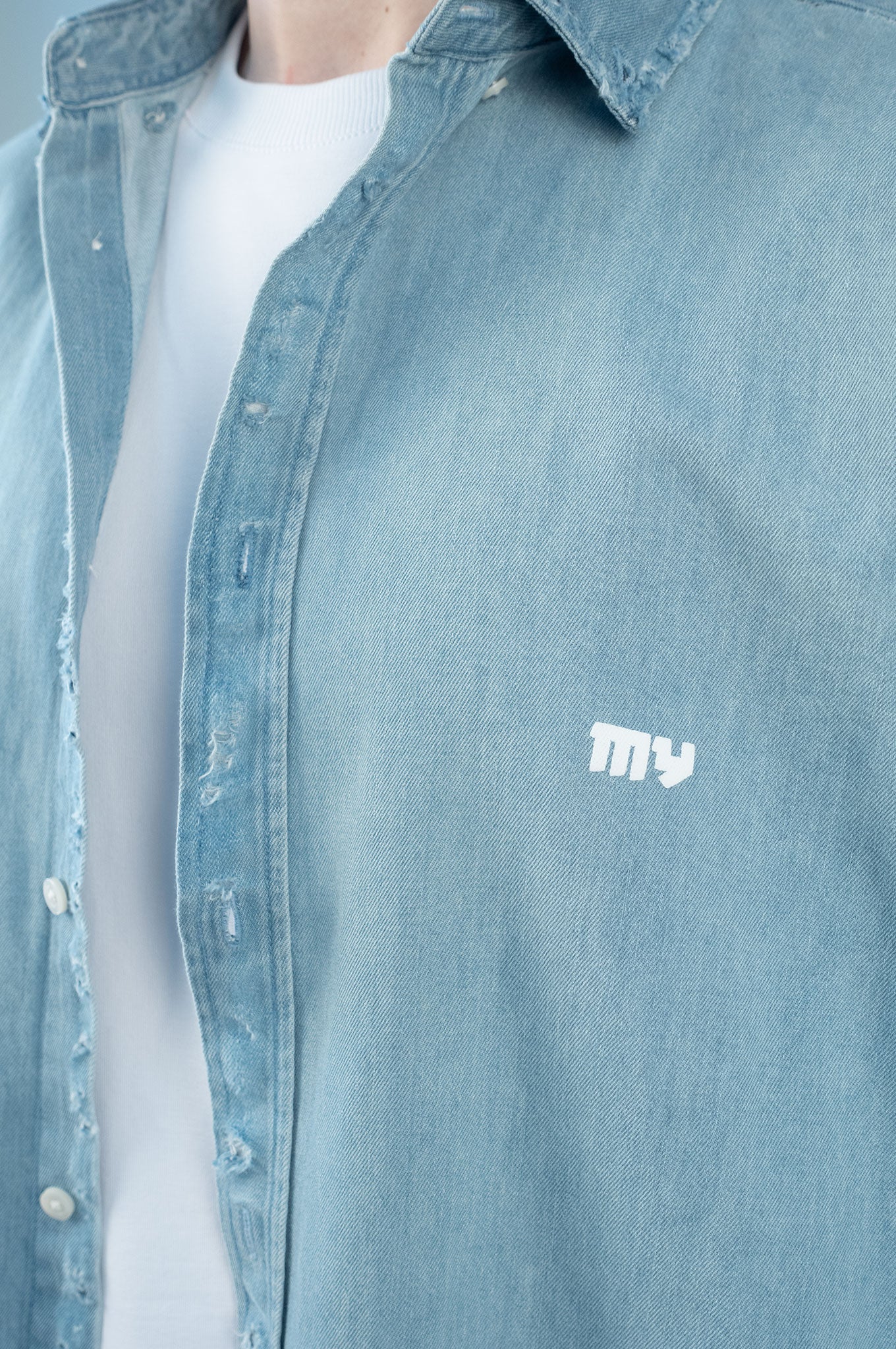 Denim MY Mask Long Sleeve Shirt - MYS