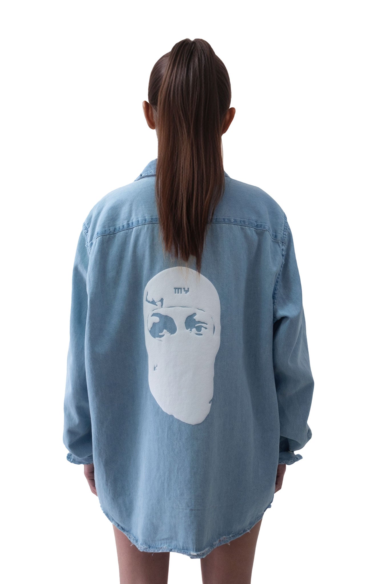 Denim MY Mask Long Sleeve Shirt - MYS