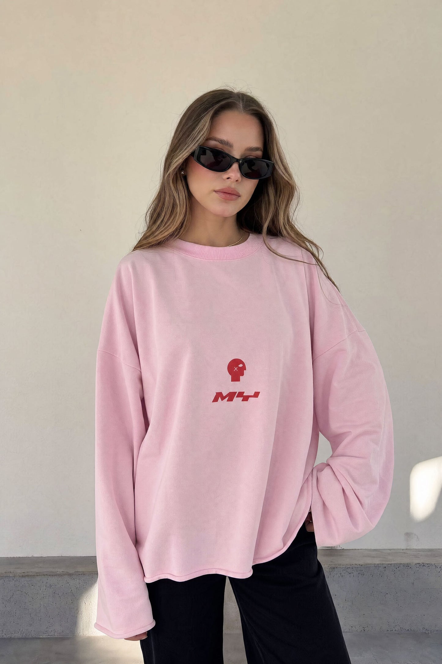 MYSTUDIOS Pink Oversized Tee