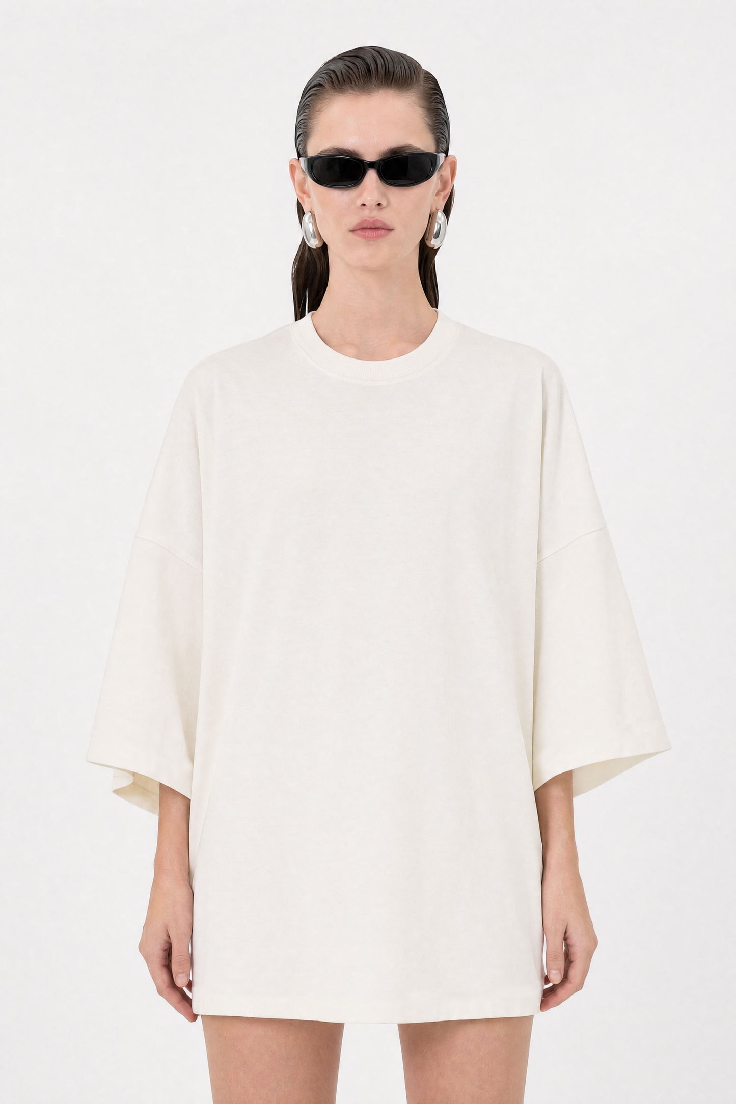 Dream State Oversized Off-White Tee