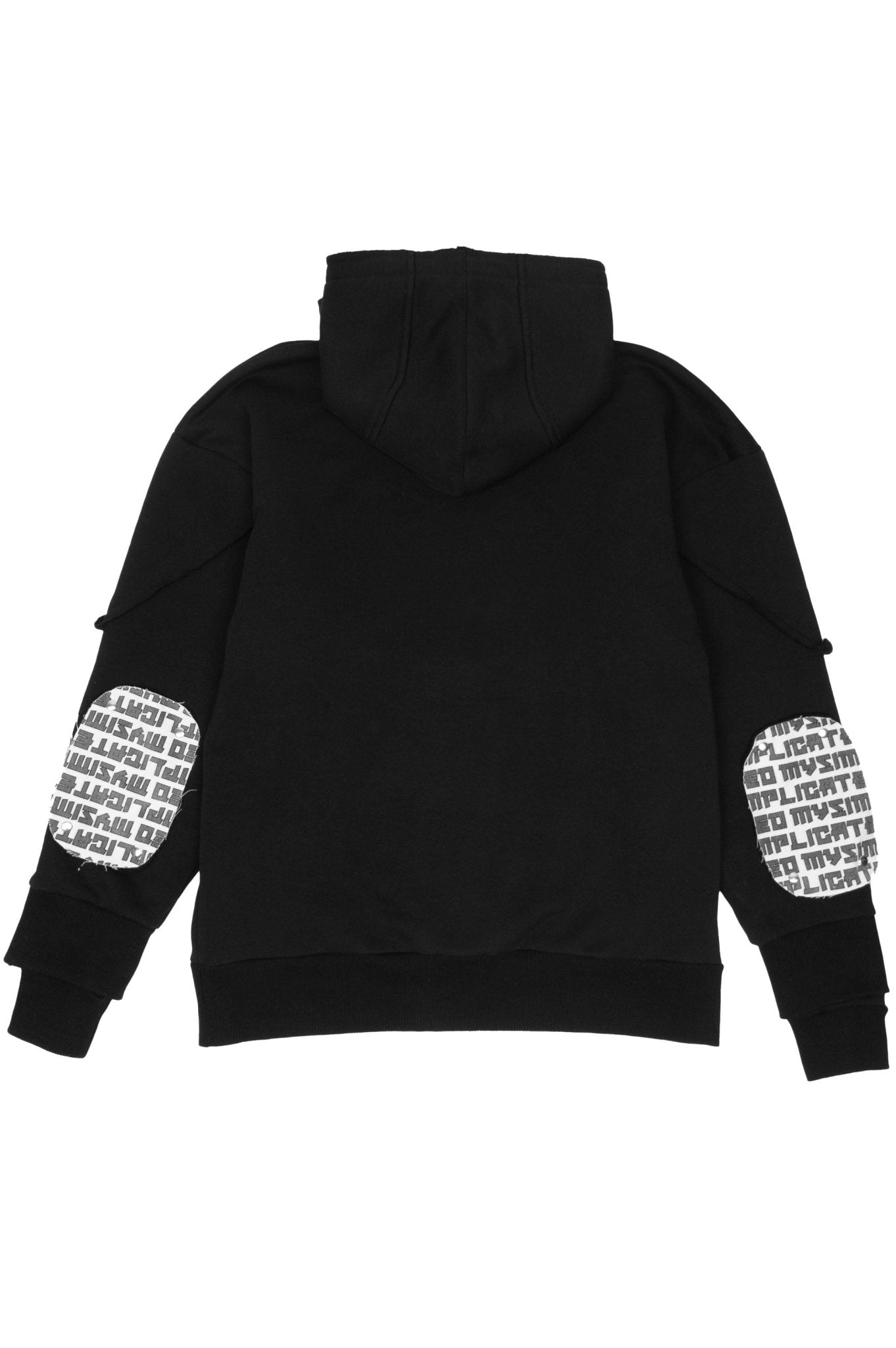 Interchangable Patches Black Hoodie - MYS