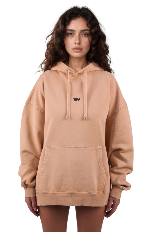 Oversized Vintage Hoodie Latte - MYS