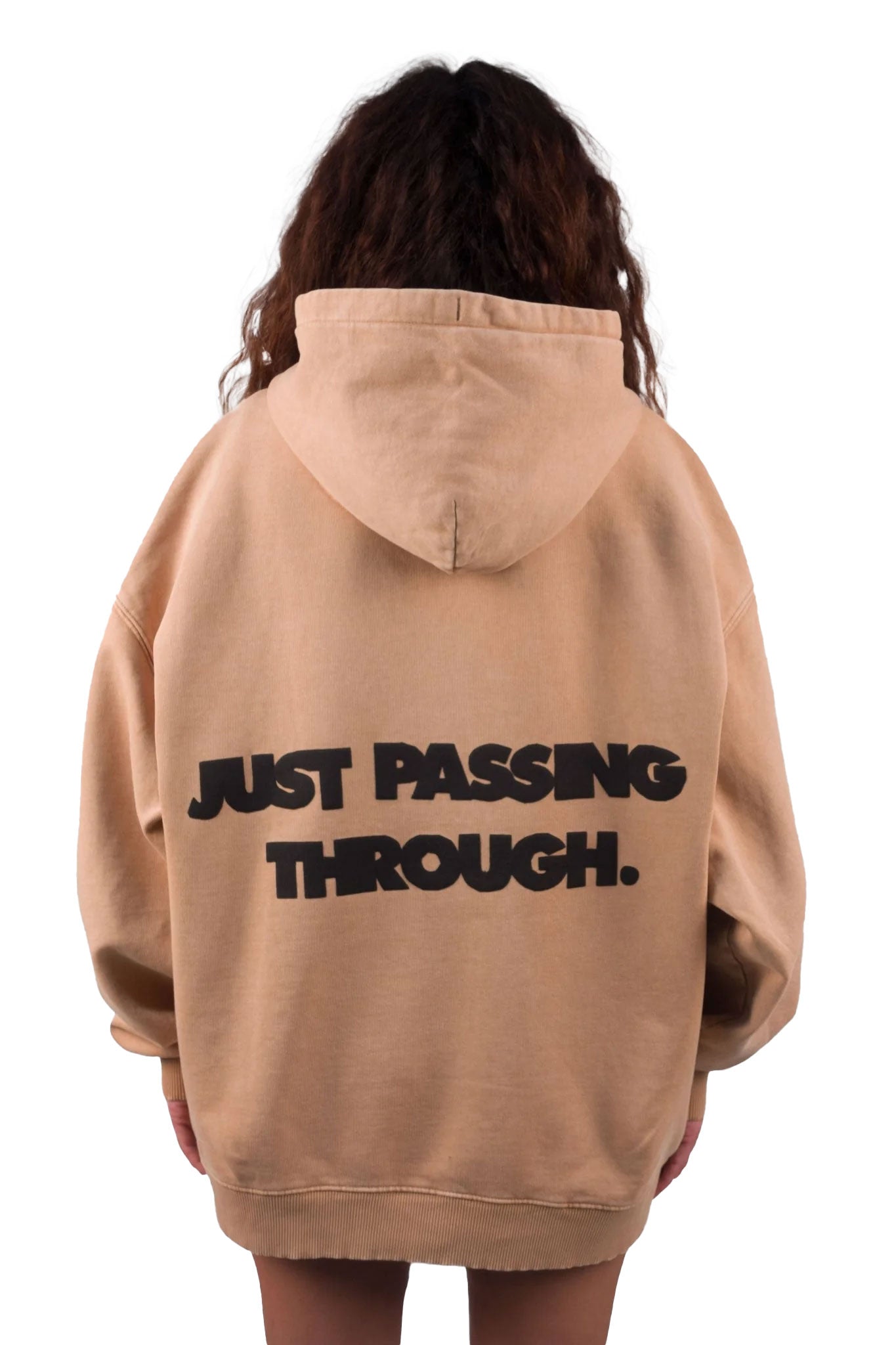 Oversized Vintage Hoodie Latte