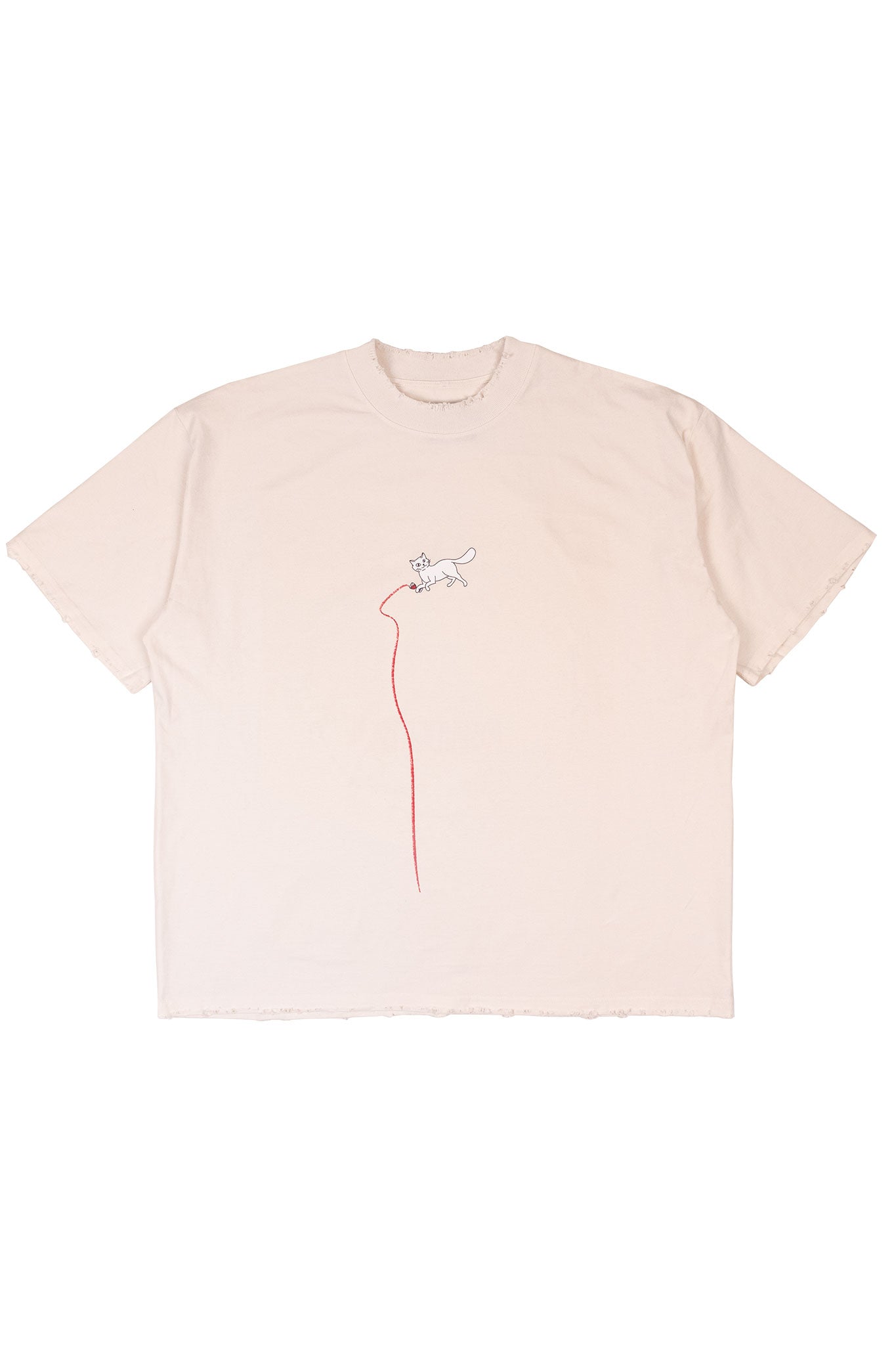 Miau Miau Oversized Ivory T-shirt - MYS
