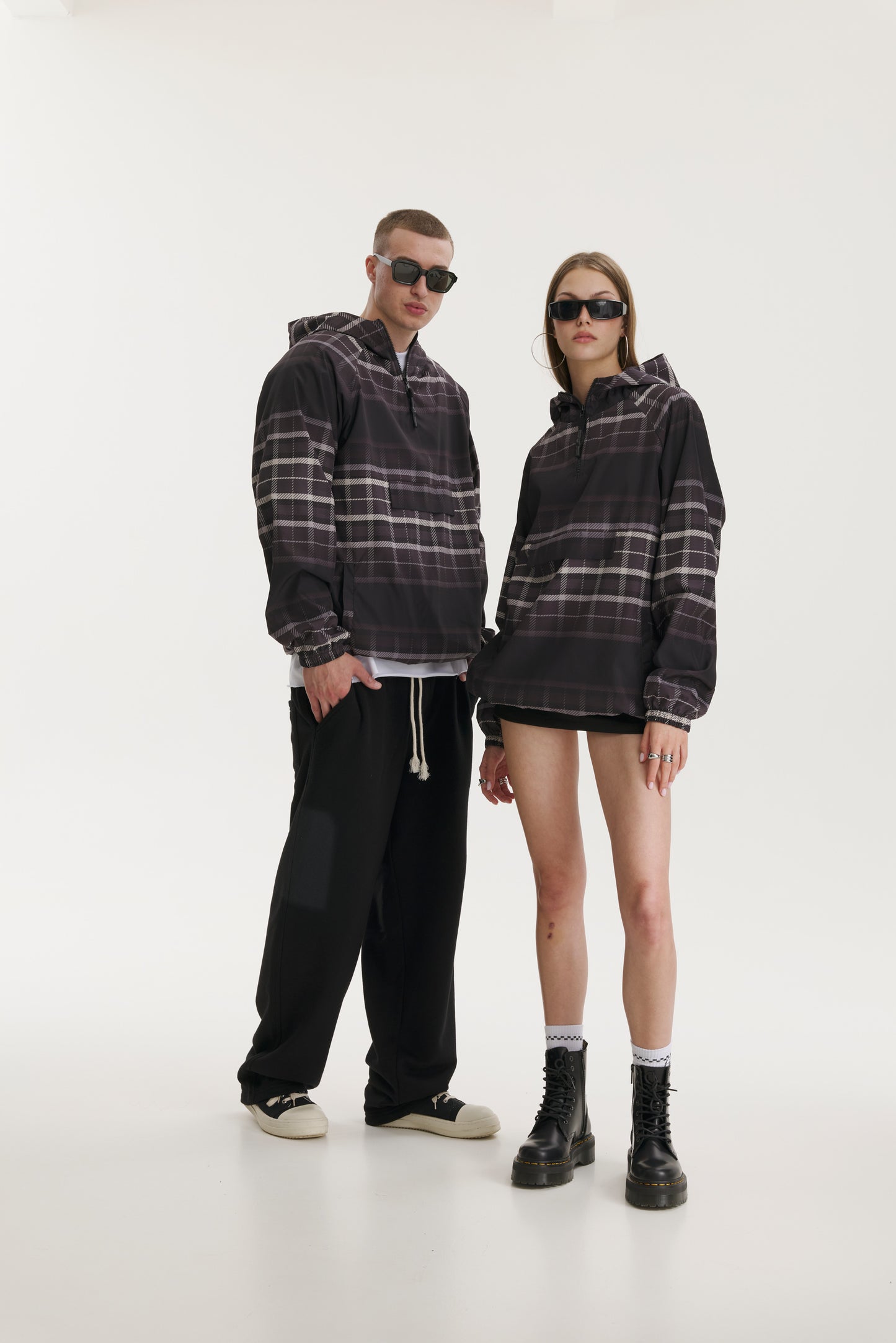 Noa Checkered Windbreaker