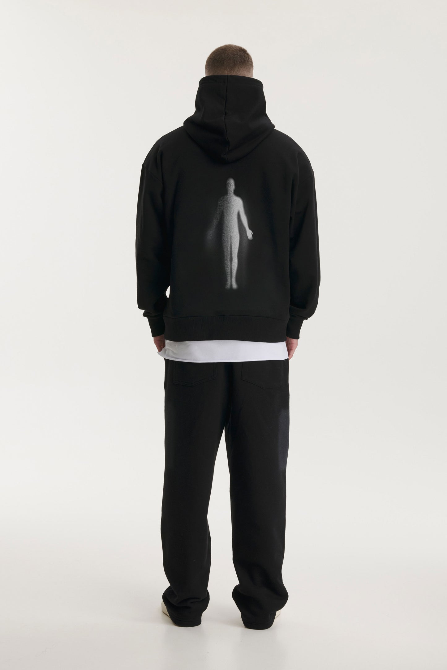 Czarna bluza z kapturem Spirit