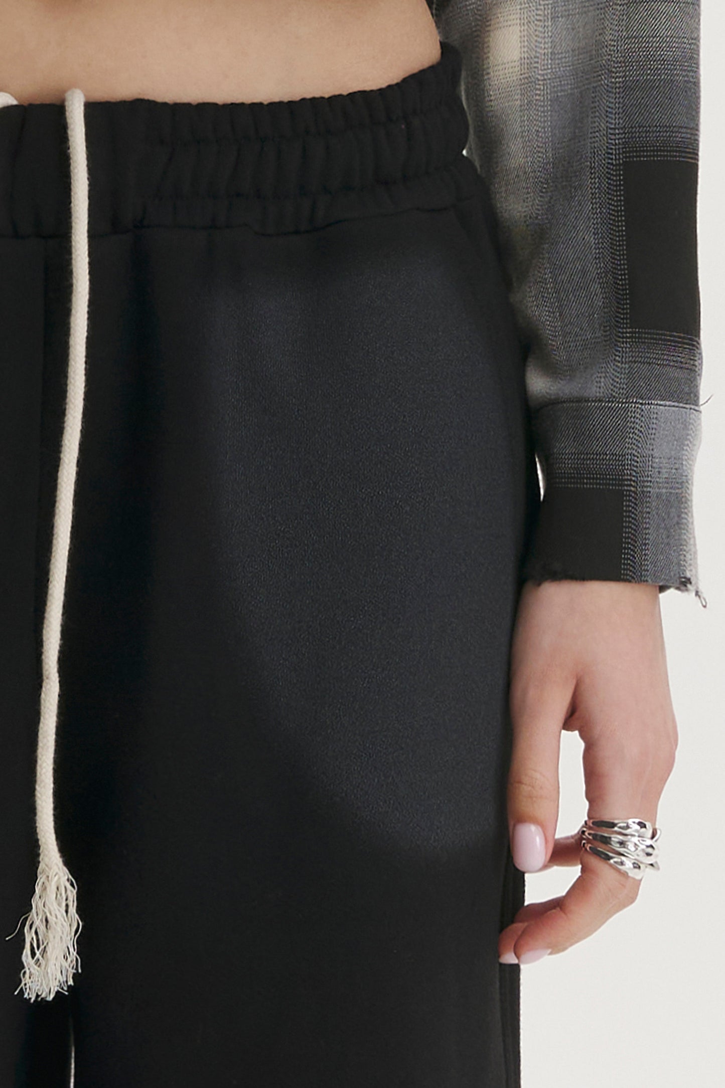 Offset Black Sweatpants