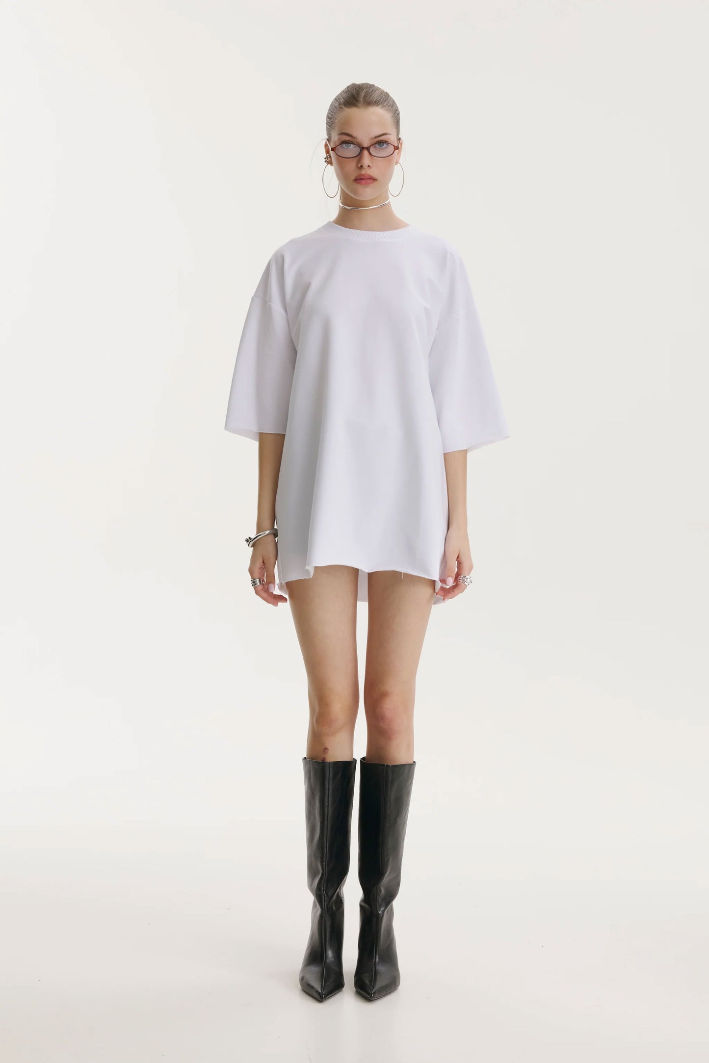 Anxiety Oversized White T-shirt
