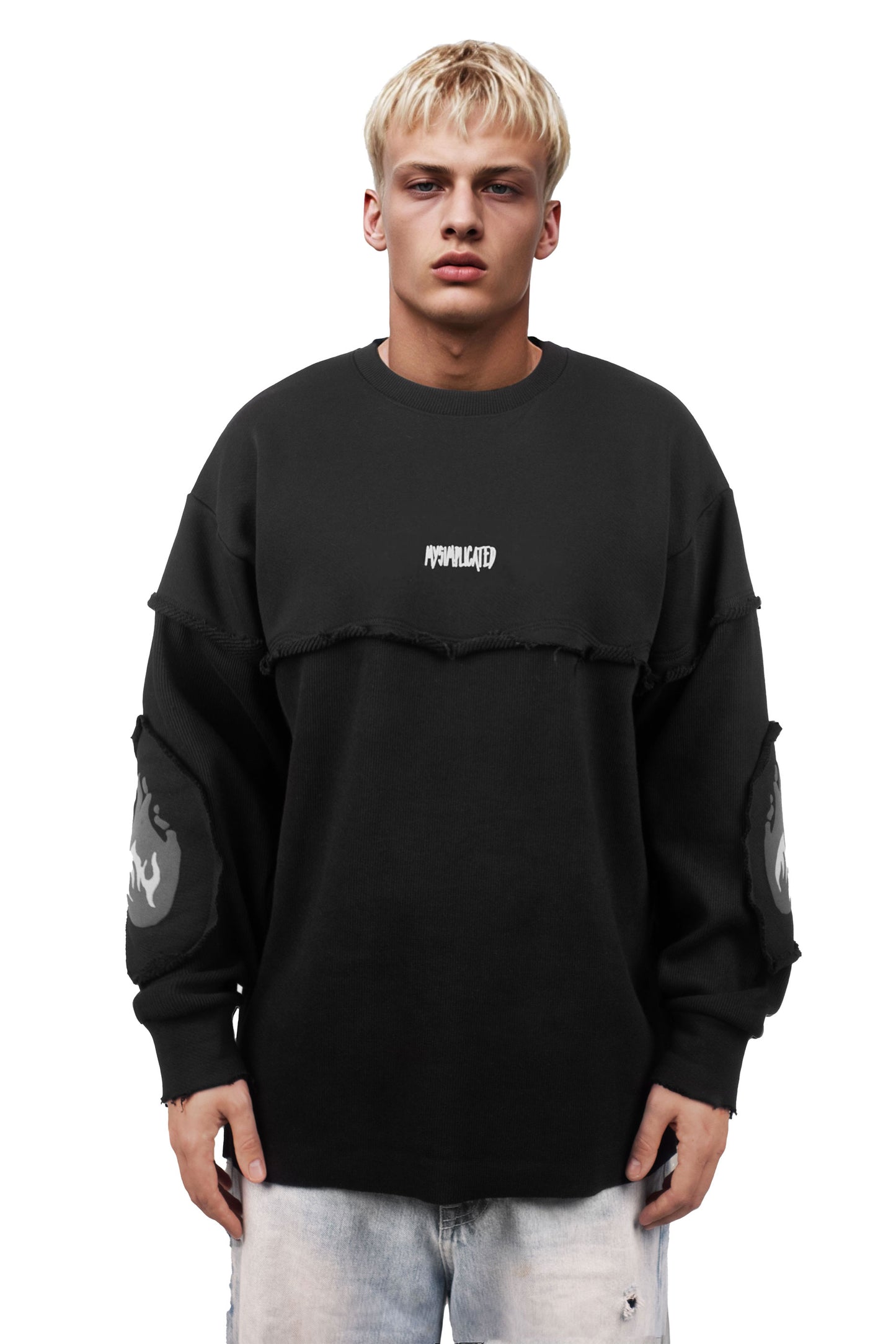 Abyss Frayed Crewneck - MYS