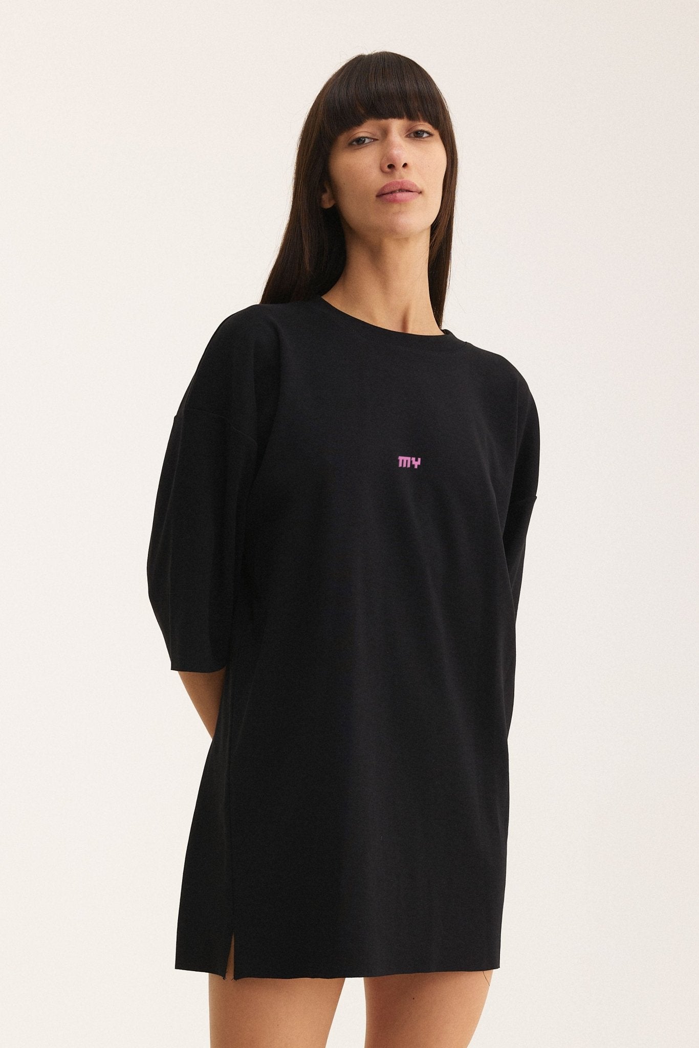 Oversized Basic Black T-shirt MY - MYS