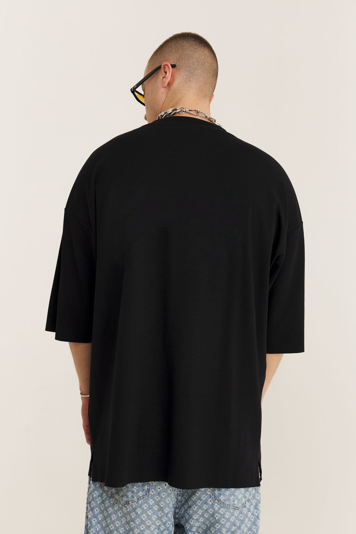 Oversized Basic Black T-shirt MY - MYS