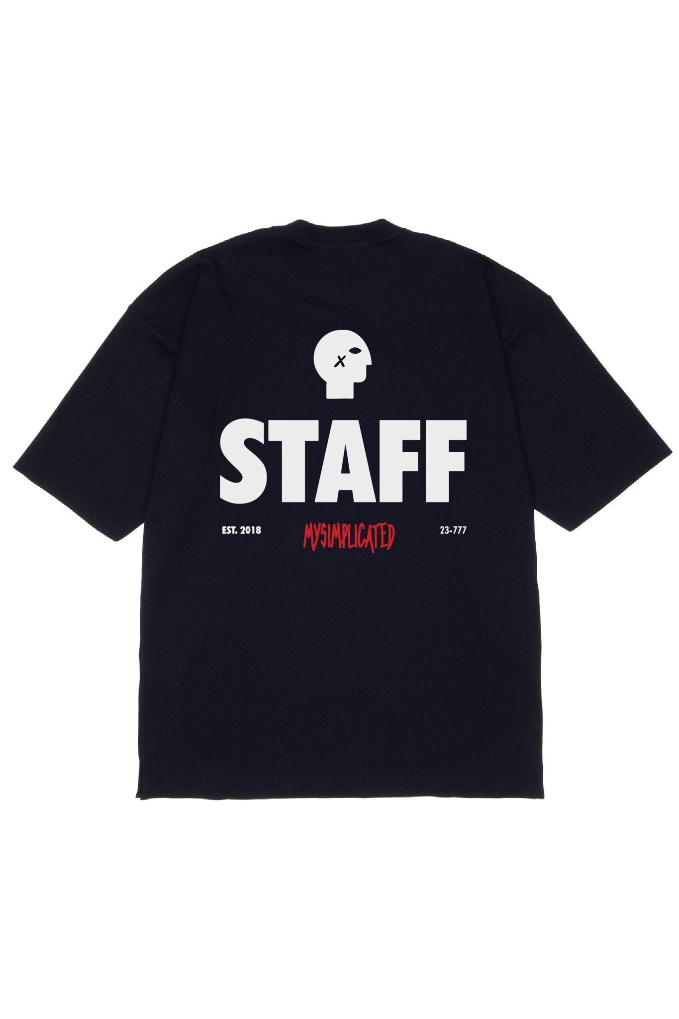 Oversized Black T-shirt Staff - MYS