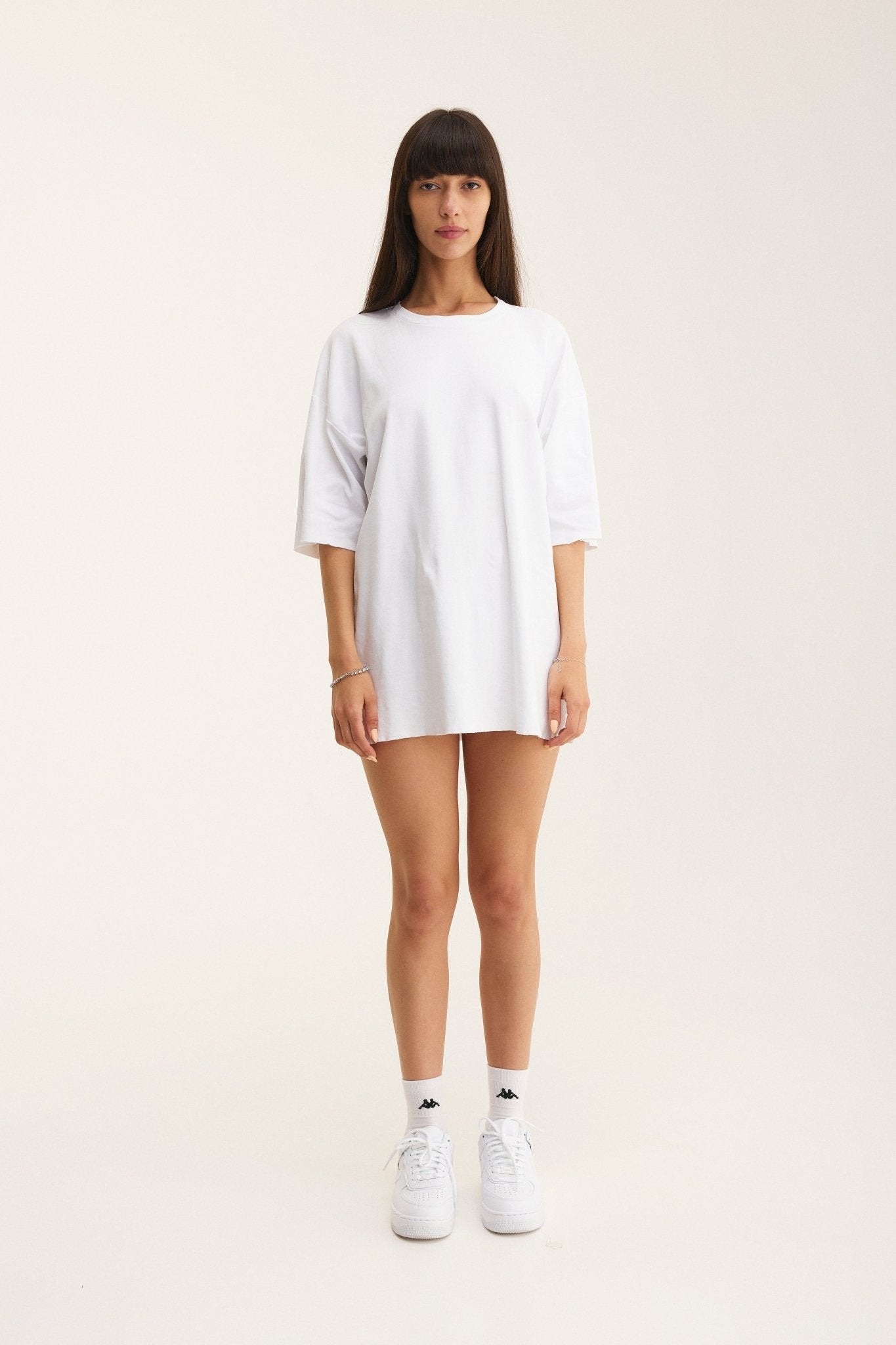 Oversized Cotton White T-shirt 777 - MYS