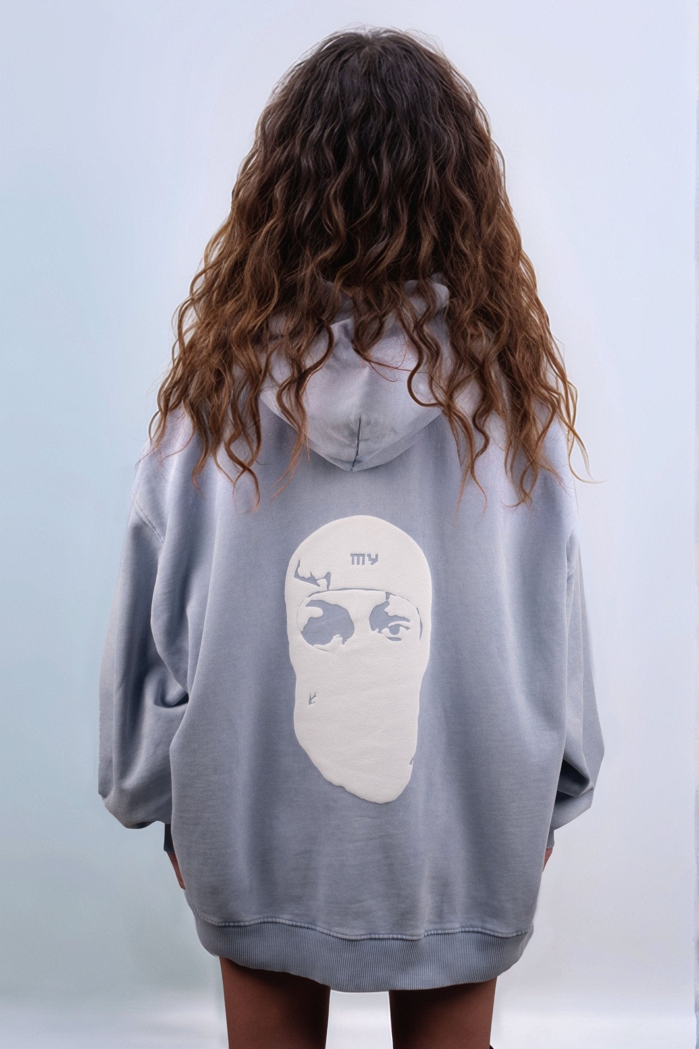 Oversized Vintage Shadow Gaze Hoodie - MYS