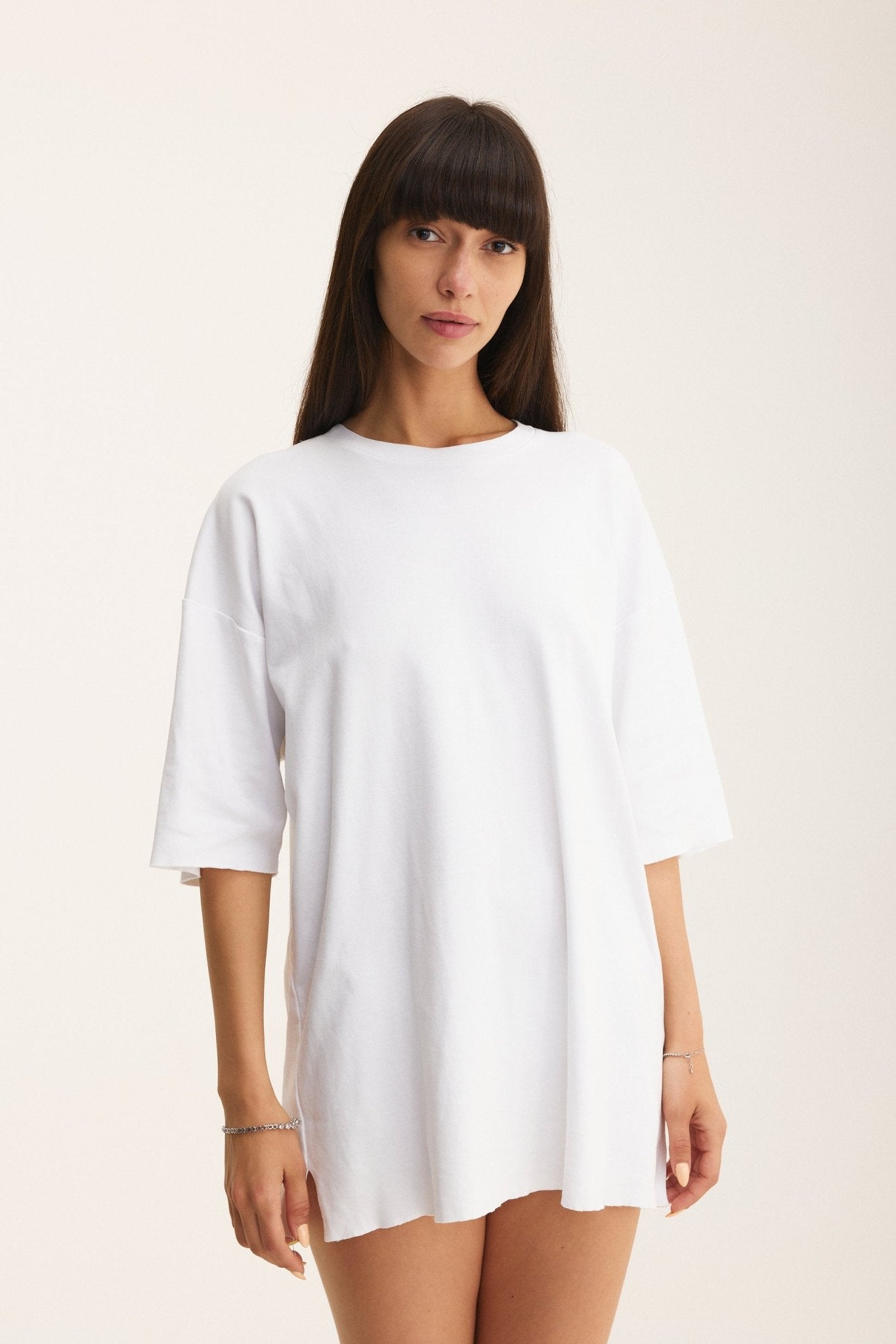 Oversized White T-shirt Need Money for Porsche - MYS