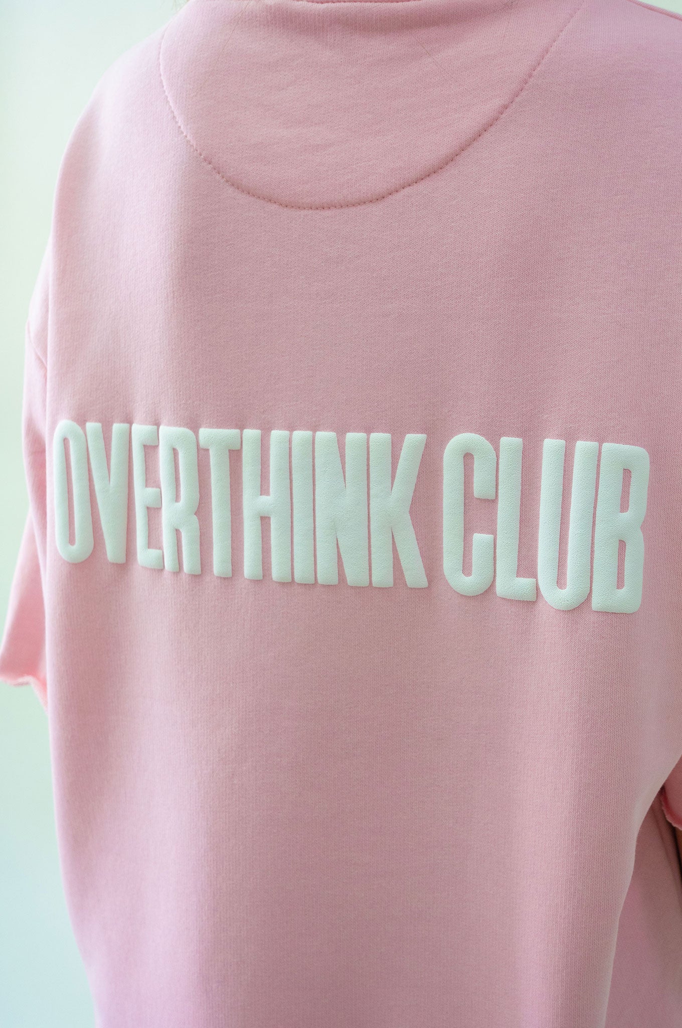 Overthink Club Oversized Pink T-shirt