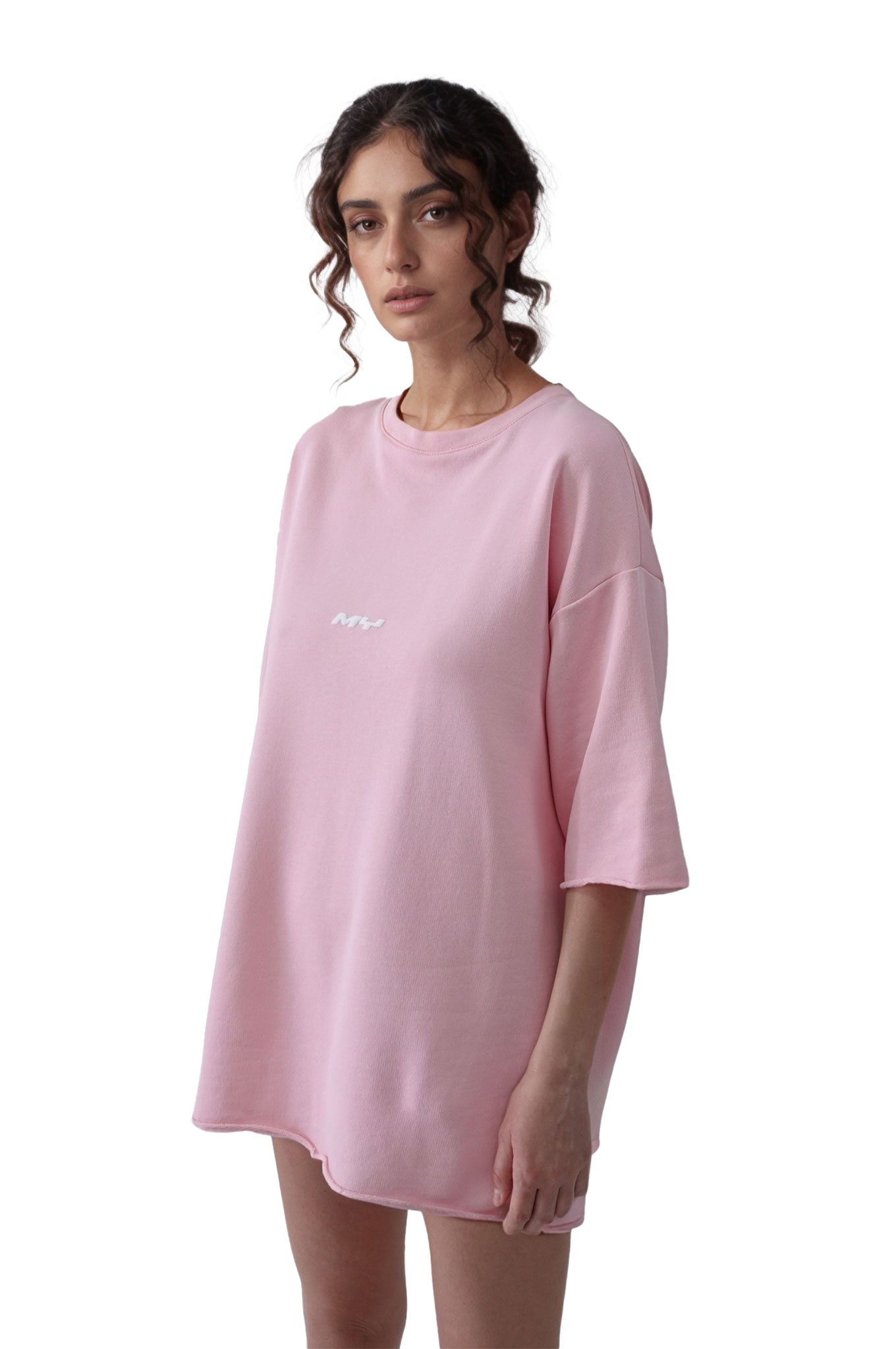 Overthink Club Oversized Pink T-shirt