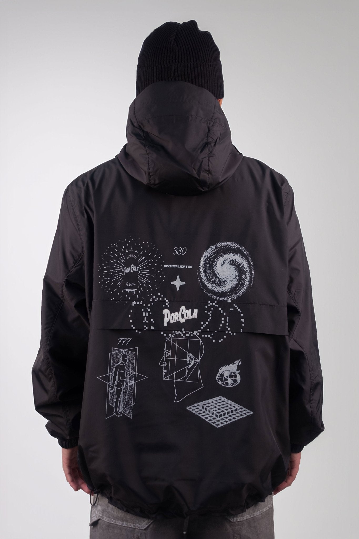 Pop Cola Black Windbreaker - MYS