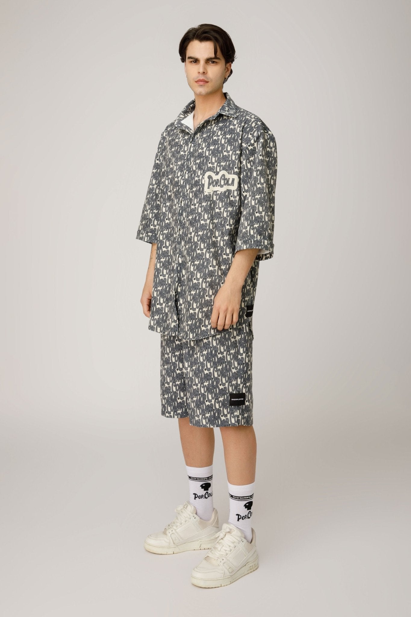 Pop Cola Classic Set Shirt & Bermuda Ribbed Fabric - MYS