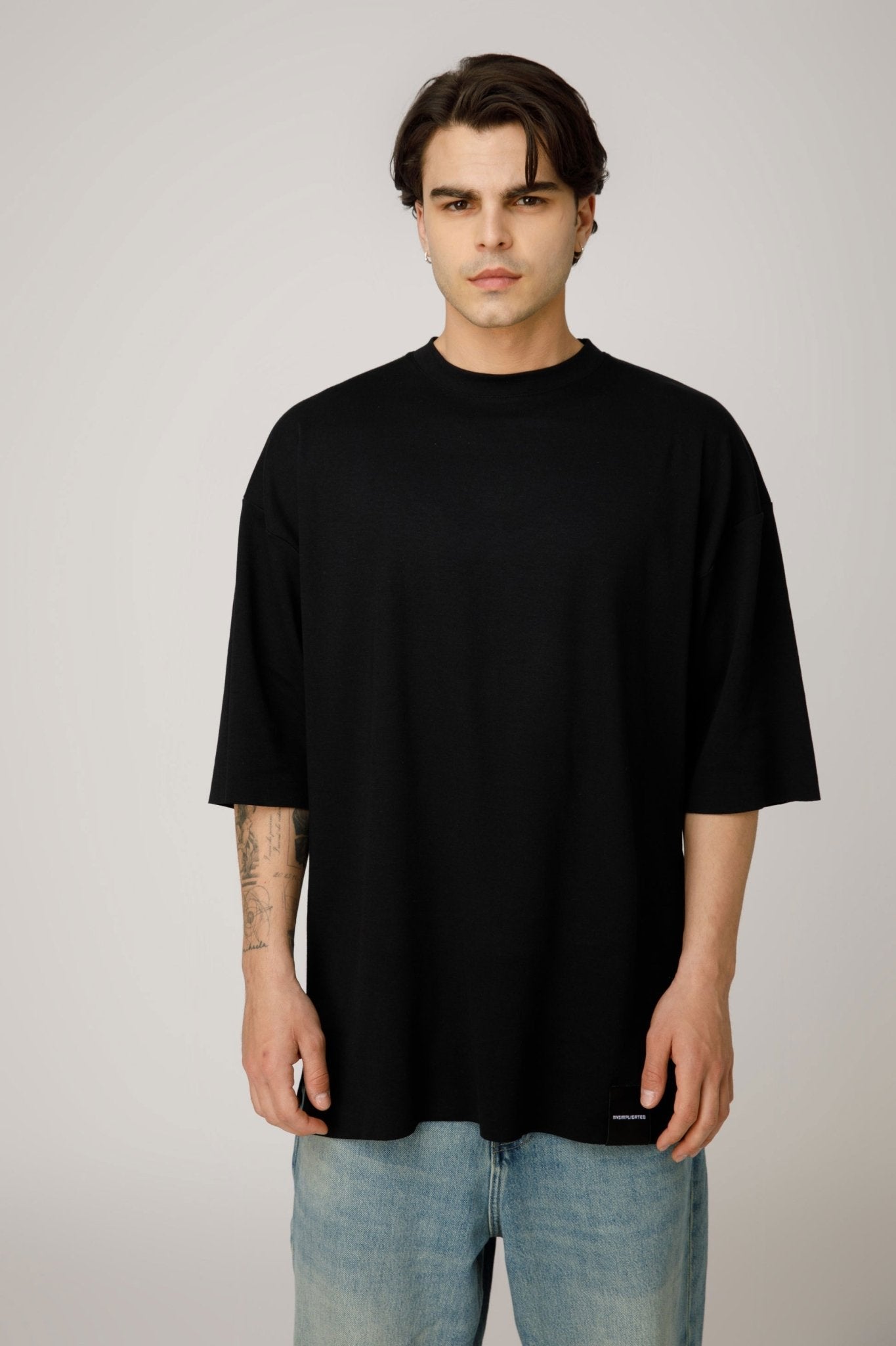 Pop Cola Eyes Black Oversized T-shirt - MYS