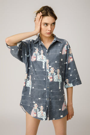 Pop Cola Mix Shirt Ribbed Fabric - MYS