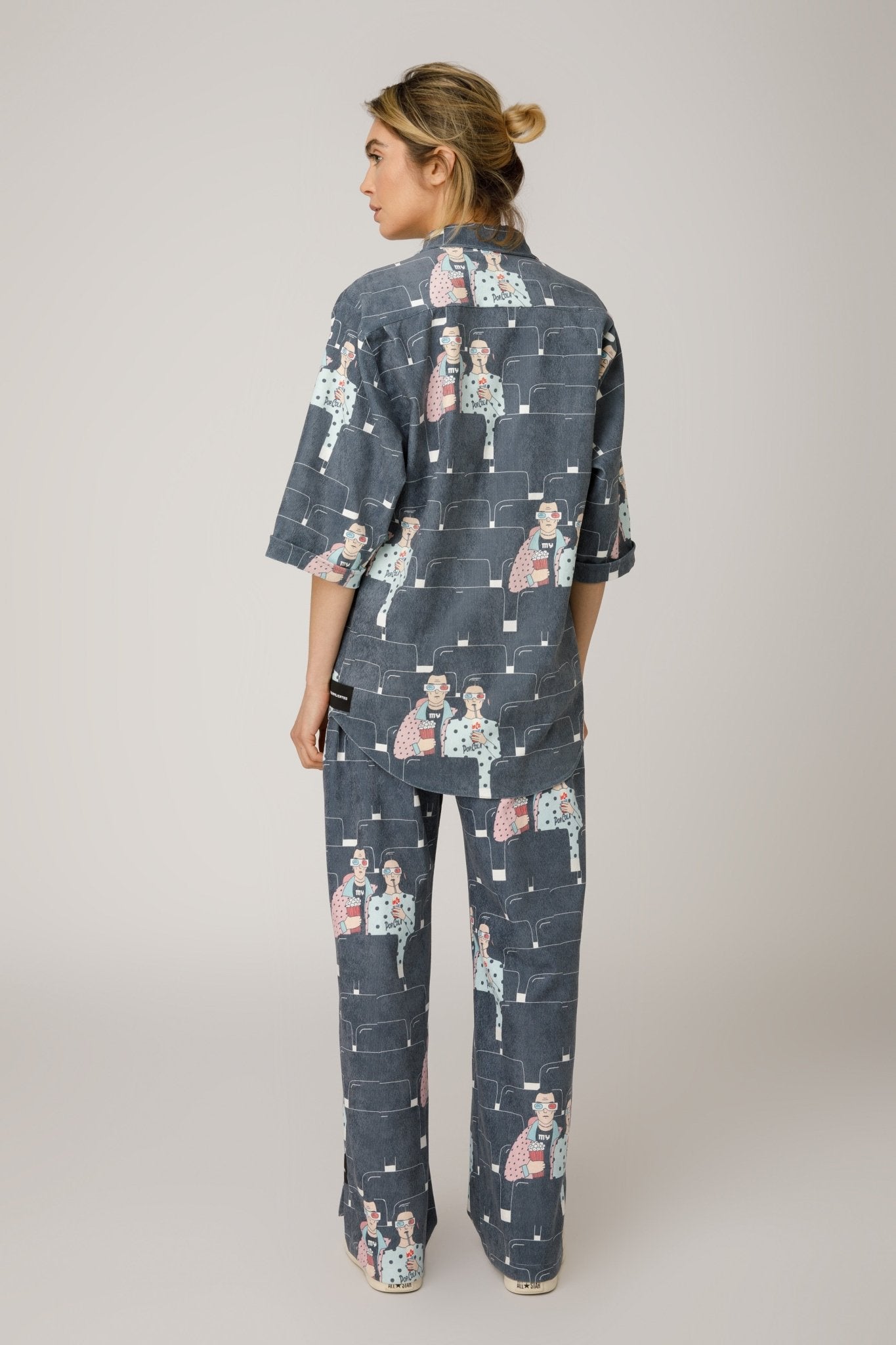 Pop Cola Mix Trousers & Shirt Ribbed Fabric - MYS