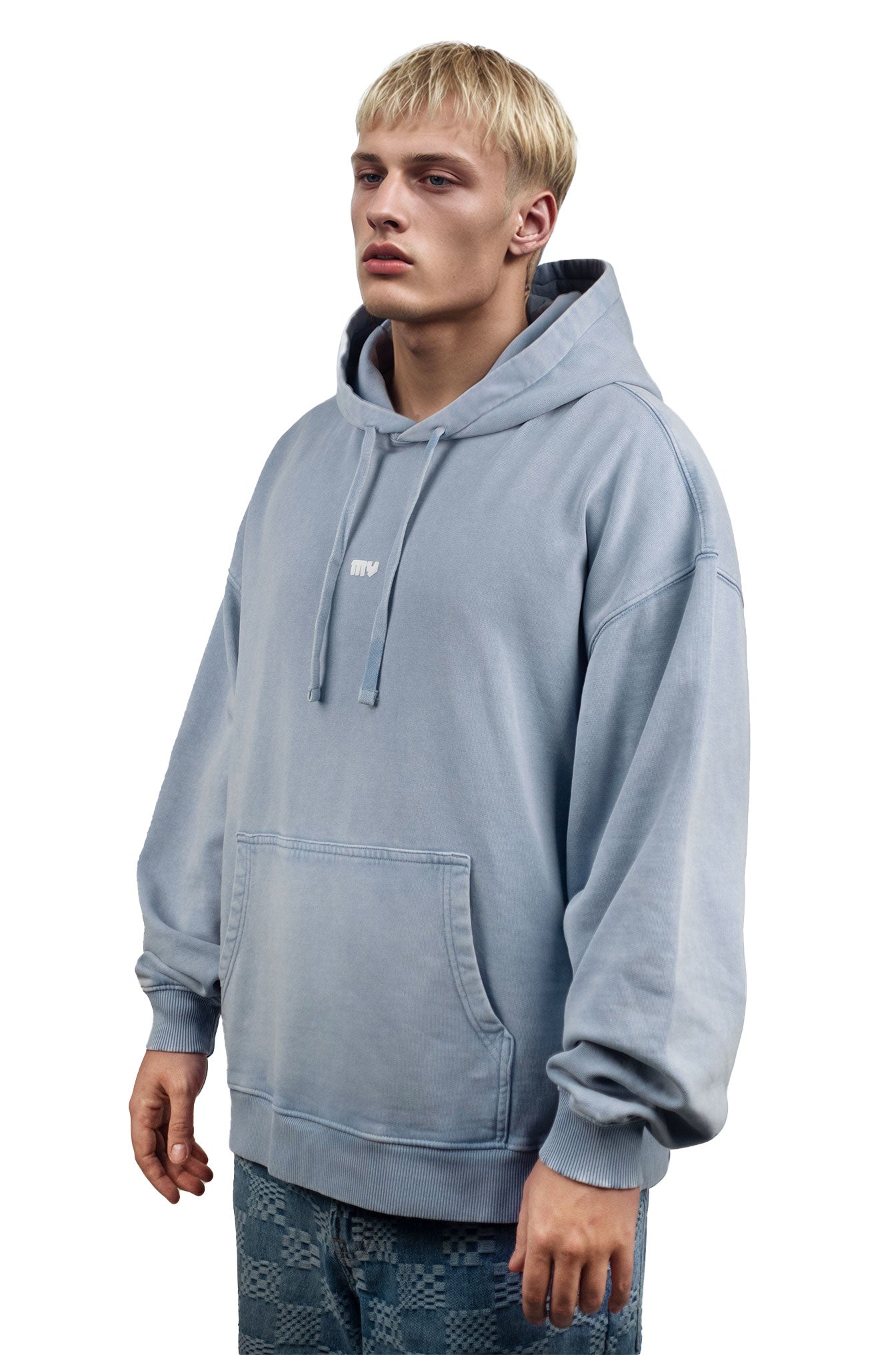 Oversized Vintage Shadow Gaze Hoodie