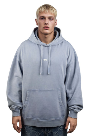 Oversized Vintage Shadow Gaze Hoodie - MYS
