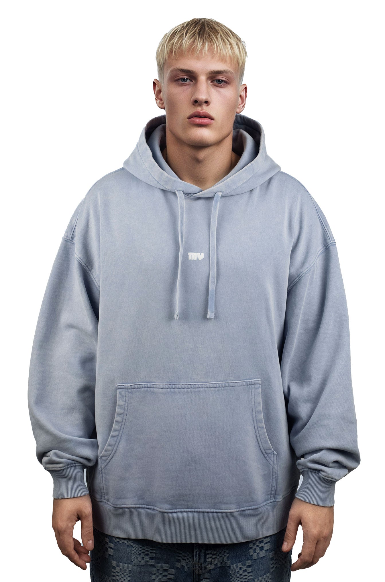 Oversized Vintage Shadow Gaze Hoodie