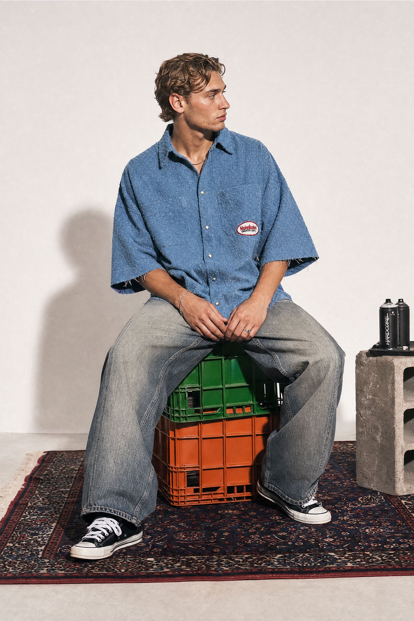 MYSIMPLICATED® Blue Collar Shirt