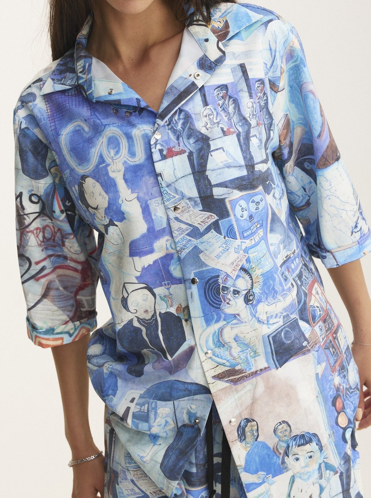 Short Sleeve Shirt Graffiti (recycled fabric) - MYS