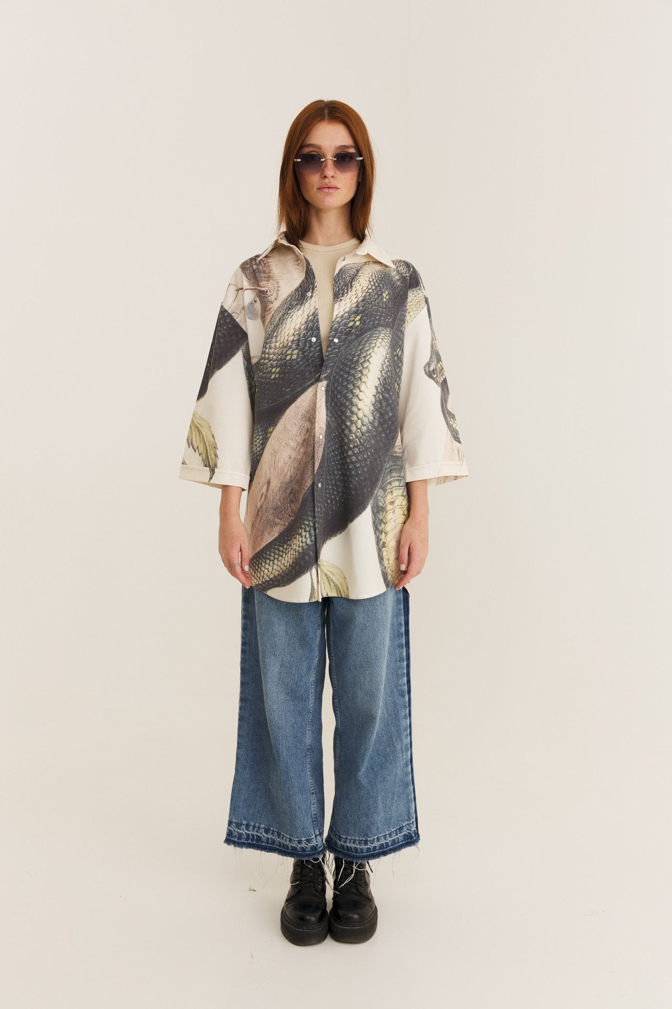 Short Sleeve Shirt Snake (recycled fabric) - MYS