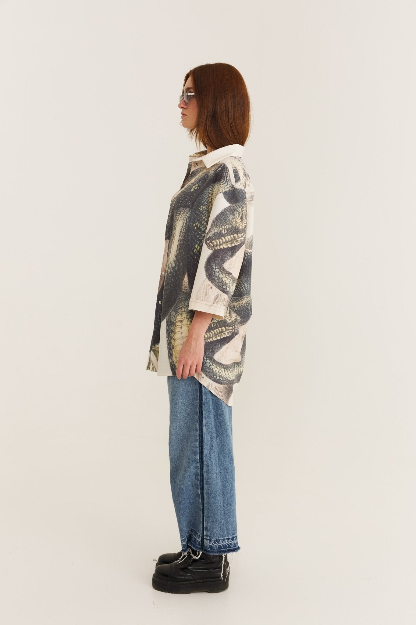 Short Sleeve Shirt Snake (recycled fabric) - MYS