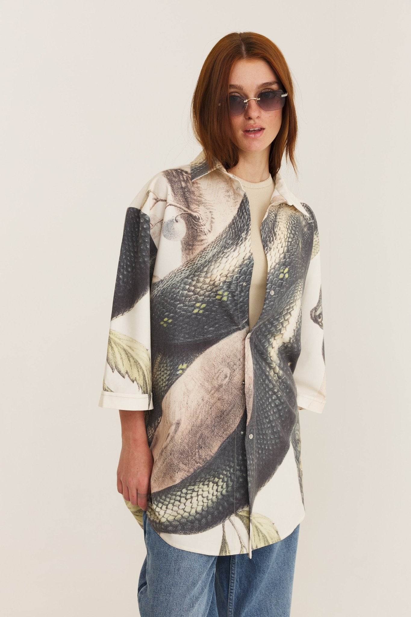 Short Sleeve Shirt Snake (recycled fabric) - MYS
