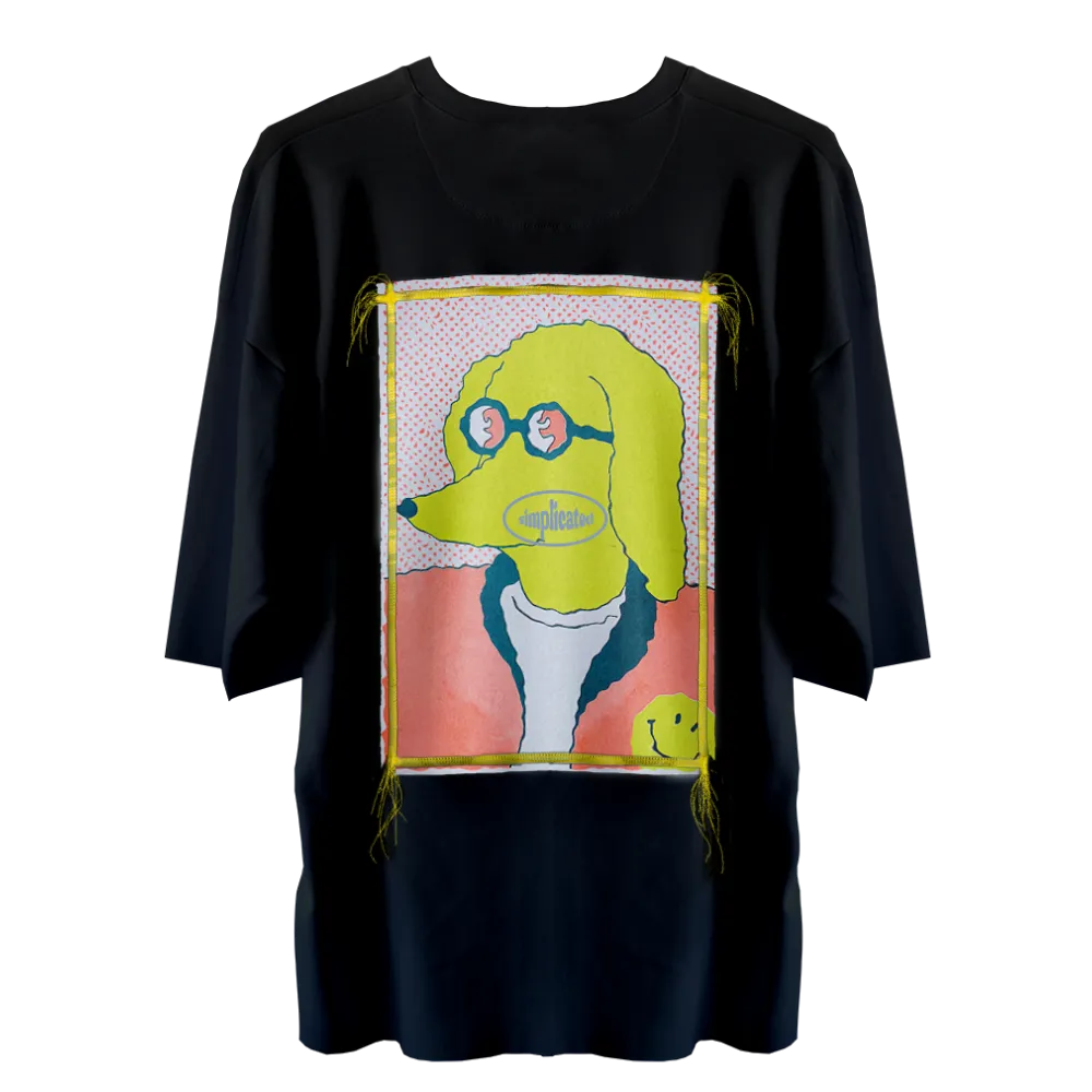 Black Edgeless Oversized T-shirt (customisable) - Customer's Product with price 299.90 ID uys5FovOU7_1MnMQa8Jg4_Tb