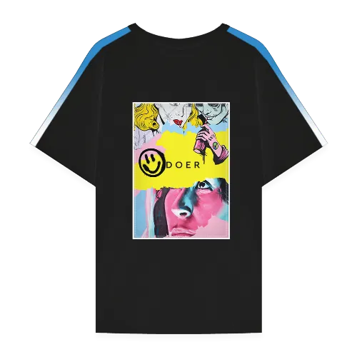 Black DOER T-Shirt (customisable) - Customer's Product with price 299.90 ID 2GOTdhvTZKSDCZQ6RMnOEqEr