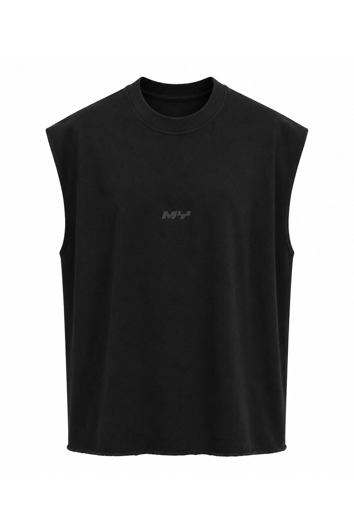 MYSIMPLICATED® Oversized Black Sleeveless Tee