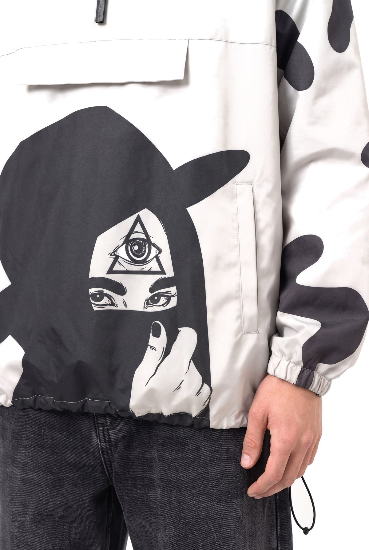 Third Eye Windbreaker men – detail