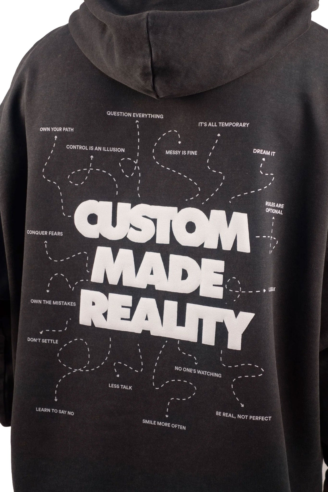 Vintage Puff Print Oversized Hoodie - MYS