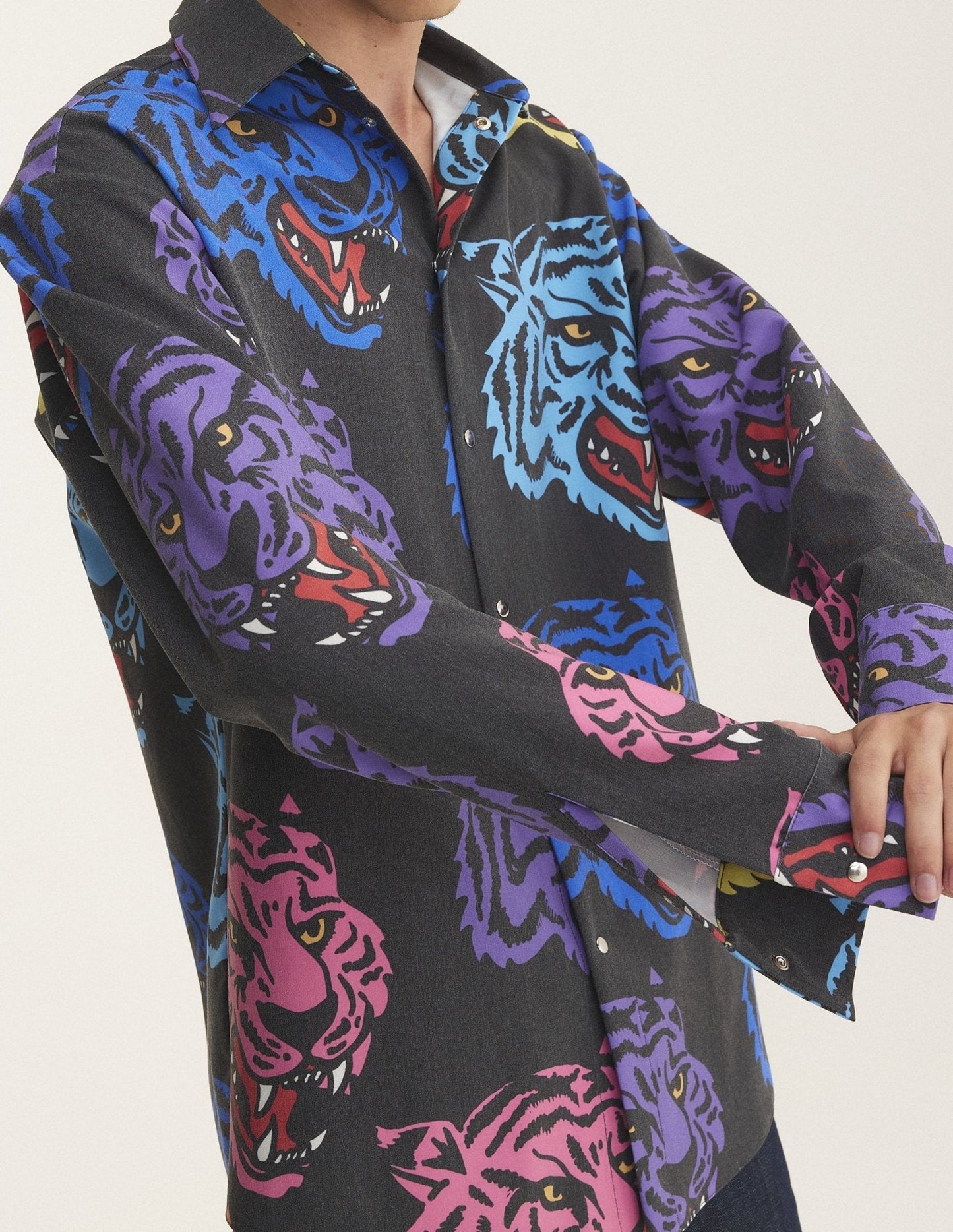 Long Sleeve Shirt Tigers (recycled fabric) - MYS