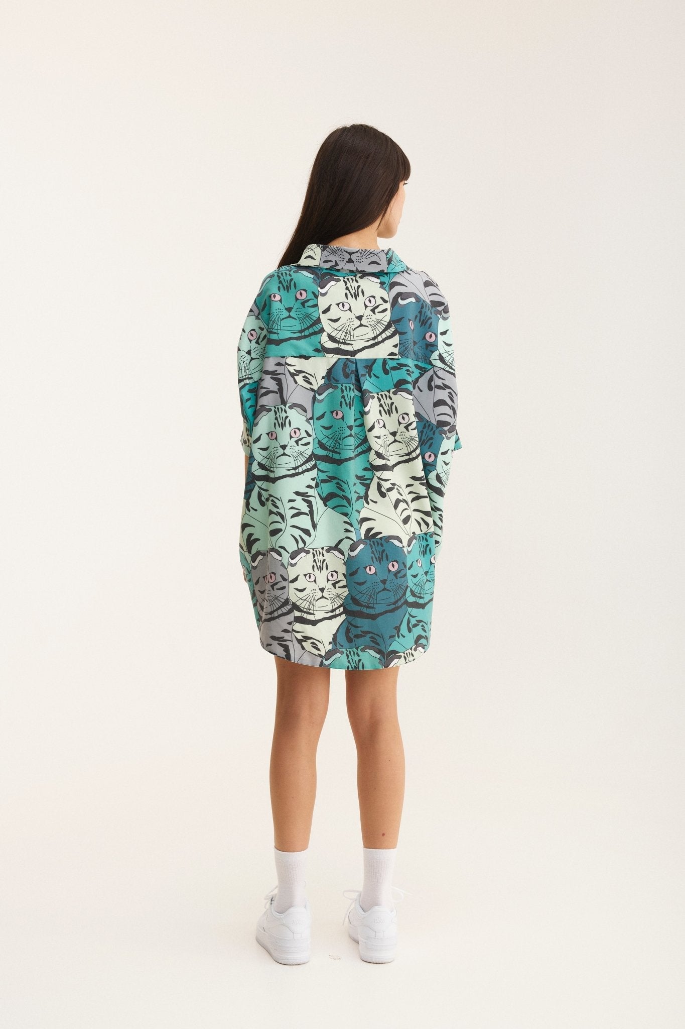 Oversized Shirt Meow (recycled fabric) - MYS